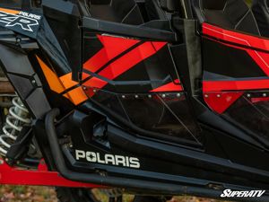 SuperATV Clear Lower Doors Polycarbonate Fits 19-20 RZR 4 XP Turbo S