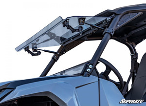 SuperATV Flip Windshield Clear Polycarbonate For Yamaha Wolverine RMAX2