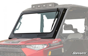 SuperATV Glass Windshield Clear For 17-21 Polaris Ranger XP 1000