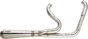 2-1 Assault Stainless Steel Full Exhaust Megaphone - For 84-94 Harley Dyna