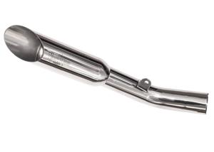 Polished Shorty Slip On Exhaust - Single Muffler - For 06-07 Suzuki GSXR600 GSXR750