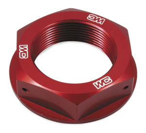 Works Connection Red Steering Stem Nut Anodized Fits Honda CR/CRF