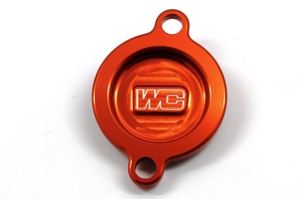 Orange Oil Filter Cover - Replaces 77338041200 For KTM, Husqvarna, & Gas Gas