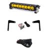 Baja Designs Can-Am X3 Shock Mount Kit with 10in S8 Amber Light Bar - Shock mount kit and 10in S8 amber light bar for Can-Am X3