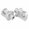 Kuryakyn Splined Peg Adapter Silver (Pair)