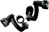 Longhorn Offset Peg Mounts 1-1/4" Clamp Black by Kuryakyn