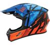 THH T710X Battle Helmet Blue/Orange Small