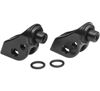 Splined Peg Adapters Black by Kuryakyn Fits Honda Front