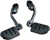 Kuryakyn Tour Tech Trident Dually 4in Back Arm Black 1-1/4in Clamps