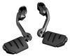 Kuryakyn Tour Tech Trident Dually 6in Back Arm Black 1-1/4in Clamps
