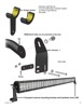 SuperATV Light Bar Mounting Kit For Can-Am Maverick X3