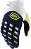 100% Airmatic Men's Gloves Navy/White XL 100% Airmatic Men's Gloves Navy/White XL