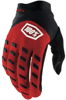 100% Airmatic Men's Gloves Red/Black Large 100% Airmatic Men's Gloves Red/Black Large