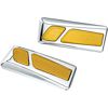 Kuryakyn LED Front Reflector Light Chrome/Amber Fits GL1800