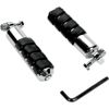 Small ISO Longhorn Pegs w/ 1" Extensions & Male Mount - Chrome, Kuryakyn