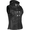 Hells Belles Leather Vest Black Small - Women's by Speed and Strength