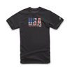 Alpinestars Circuits Tee Black Medium Men's Short Sleeve Shirt - Classic racing circuits tee in Black, size Medium