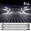 Truck Bed LED Light Kit w/ Auto Off Delay Switch White - 4x XKGLOW