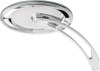 Arlen Ness Chrome Die-Cast Oval Stepped Mirrors for V-Twins