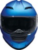 Z1R Jackal Satin Helmet Matte Blue - Medium - Full-face helmet with drop-down sun visor