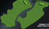 D'Cor Frame Grip Guard Decal Green/Black For 17-18 Kawasaki KX250F