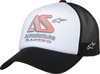 Alpinestars Ayess Trucker Hat White/Black Men's - Curved bill foam trucker hat, White/Black, Men's