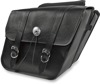 Willie & Max Deluxe Slant Saddlebags Black 14"x12"x5.5"