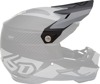 6D ATR-2 Helmet Visor Fusion Graphic Black Gray Adult - Replacement visor for 6D ATR-2 helmets