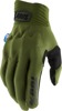 100% Cognito Smart Shock Gloves Army Green Men's Small - Touchscreen, abrasion-resistant gloves in Army Green