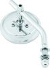Bikers Choice 3in Round Chrome Mirror 65-Up - 3in round chrome mirror for 1965-up models