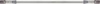 Goodridge 50in Universal Brake Line Clear-Coated Silver - Universal 50in brake line, clear-coated, silver finish