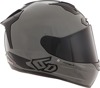 6D ATS-1R Solid Full Face Helmet XL Gloss Gray - Full face carbon helmet, XL, Gloss Gray