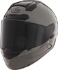 6D ATS-1R Solid Full Face Helmet XL Gloss Gray - Full face carbon helmet, XL, Gloss Gray