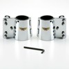 National Cycle Heavy Duty Wide Frame Mount Kit Chrome Fits 06-10 VN2000E