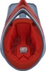 100% Status Bicycle Helmet 2XL Red Gray Unisex - Full face bicycle helmet, 2XL Red/Gray