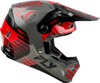 Fly Racing Formula CP Slice Helmet Grey/Red/Black MD - ECE/DOT approved lightweight helmet