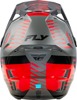Fly Racing Formula CP Slice Helmet Grey/Red/Black MD - ECE/DOT approved lightweight helmet