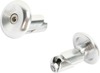 ODI Aluminum Handlebar End Plugs Silver Universal Pair - Universal fit for 14-19mm handlebar ends