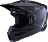 Alpinestars SM3 Solid Helmet Black Gloss Medium - Gloss black SM3 helmet, size medium
