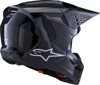 Alpinestars SM3 Solid Helmet Black Gloss Medium - Gloss black SM3 helmet, size medium