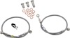 Stainless Steel Front Brake Line Kit - 2 Lines - For 03-04 Honda CBR600RR