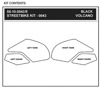 Stompgrip Tank Protector Kit Volcano Black For Ninja 250/300