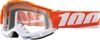 100% Accuri 2 Goggles Clear Lens Orange White Adult - Premium clear lens goggles for offroad and motocross