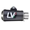 LV-10 Carbon Fiber Slip On Exhaust Muffler - For 09-21 Kawasaki ZX6R/RR