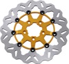 Wave Contour Floating Rear Brake Rotor Gold