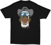 DBK Stache Mullet Moto Tee Black Medium - Short sleeve moto tee, black, medium size