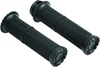 Kuryakyn Riot Grips Throttle-By-Wire Satin Black for 1" Bars