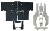 DEI Heat Control Kit For Polaris RZR XP 4 1000/Turbo 4-Seat 2014-2023 - Complete heat shield kit for Polaris RZR 4-seat models
