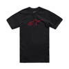 Alpinestars Ageless Shadow CSF Tee Black/Red Large - Short sleeve tee, Black/Red, Large