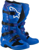Alpinestars Tech 7 Boots Blue Size US 11 - Off-road riding boots, Blue, Size US 11